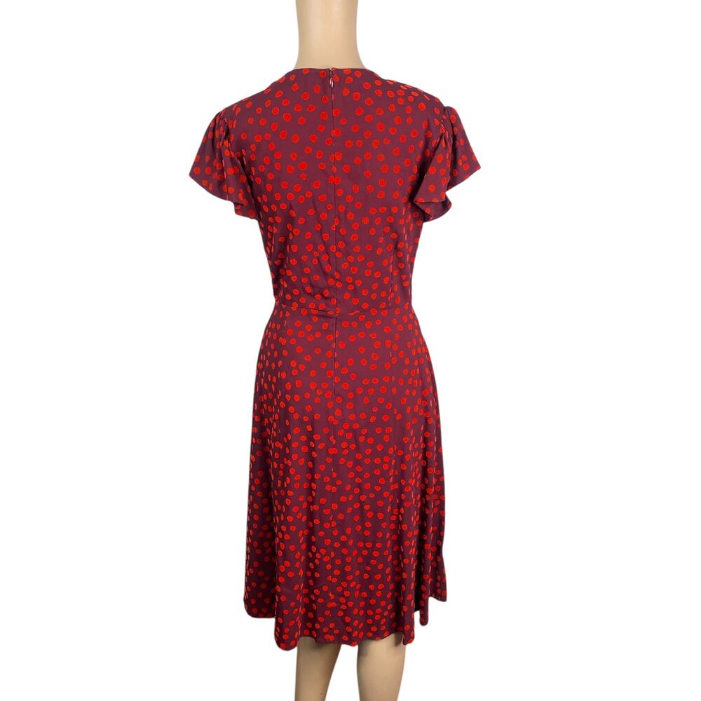 Altuzarra 2017 Runway Velvet Polka Dot Dress FR 34 US 2 Red Corset Flare Mini - Picture 13 of 16